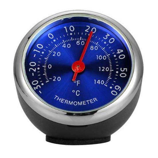 Mini Car Dashboard Termometer Hygrometer Mekanisk Ornament Auto Decoration