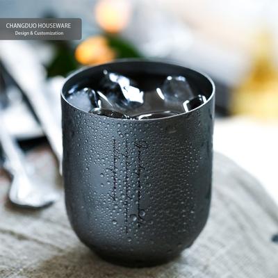 Edelstahl-Kaffeebecher Serie Vintage Einfaches Nordisches Design Bierkrug Cocktail-Teetasse Espresso-Tassen Becher Trinkgeschirr