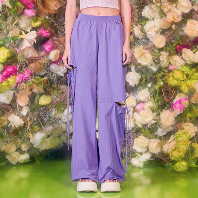 LALAFOX Cut Out Track Pants Purple Bq2Wp006
