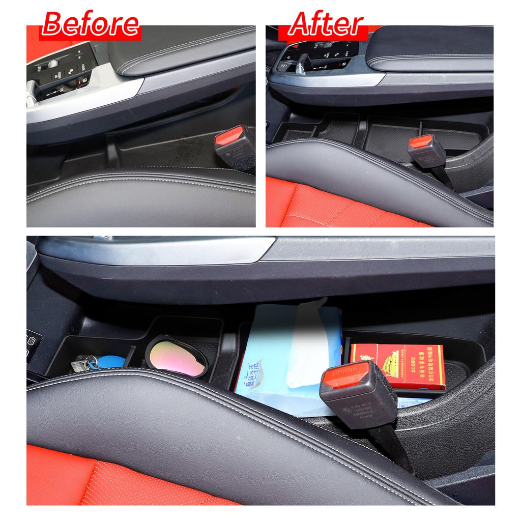 För 2025 2025 BMW X1 IX Mittkonsolbricka Central Armstöd Nedre Lager Förvaringslåda 2025 X2 IX2 Organizer Tillbehör Ordning