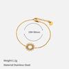 Boho Retro 14k Plated Gold Color Sunburst Sun Pendant Necklace Bracelets for Women Stainless Steel Sunflower Series Jewelry Sets