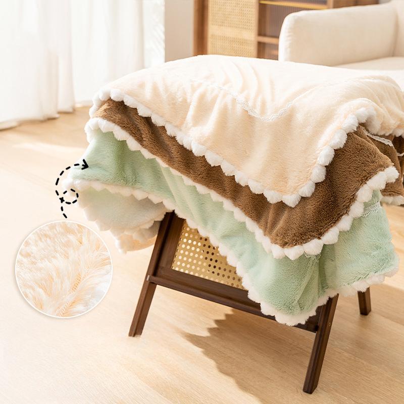 Autumn and Winter Cat Bubble Velvet Thickened Blanket Dog Warm Mat Pet Sleeping Blanket Dog Mat Pet Nest