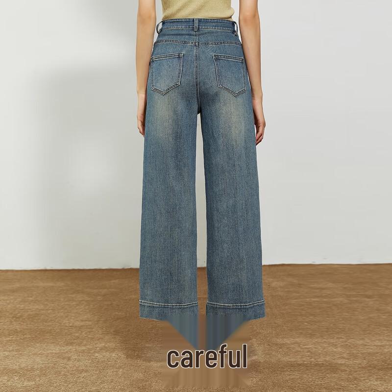 Tatu Women's High-Waisted Straight-Leg Cropped Jeans