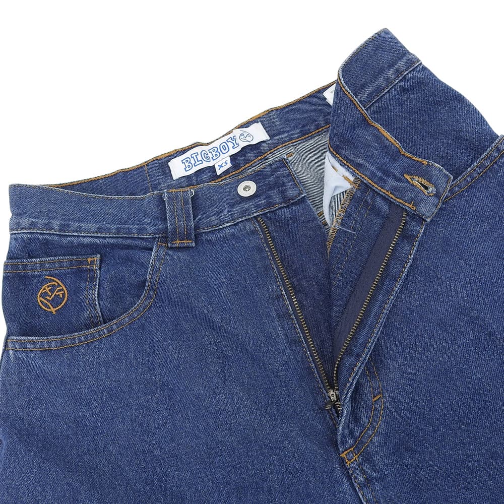 POLAR SKATE CO Men's Cotton Wide Denim Pants, Blue, Size XS Bottoms XS blueUsed