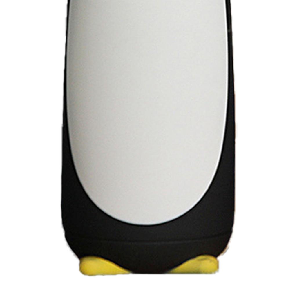 Water Bottle Penguin Design Heat Insulation 300ml Portable Water Cup for Outdoor Black