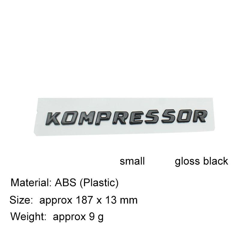 Premium TURBODIESEL KOMPRESSOR Compressor for CLK SLK SL CLS ML A B C S R Class Car Hood Fender Trunk Rear Bonnet Nameplate Decal Emblem Badge Sticker