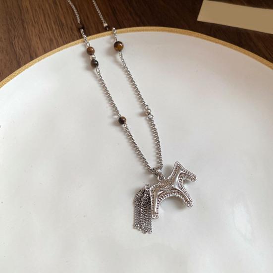 Collier Pendentif Cheval en Alliage Yousheng Léger Hypoallergénique Homme Femme Collier Pull Bijoux de Mode Accessoires Cadeau de Noël Anniversaire
