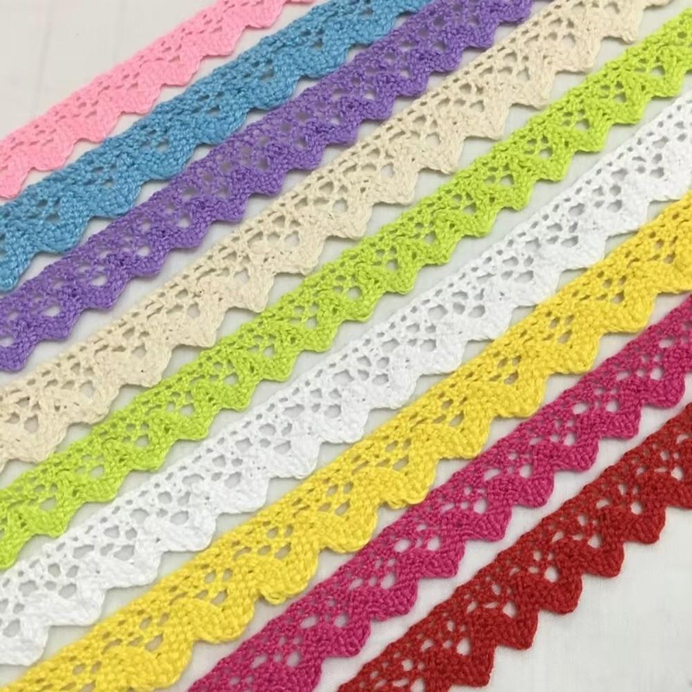 2 Yards Length Lace Ribbon Tape Cotton Sewing Fabric Lace New DIY Craft Lace For Sewing Projects