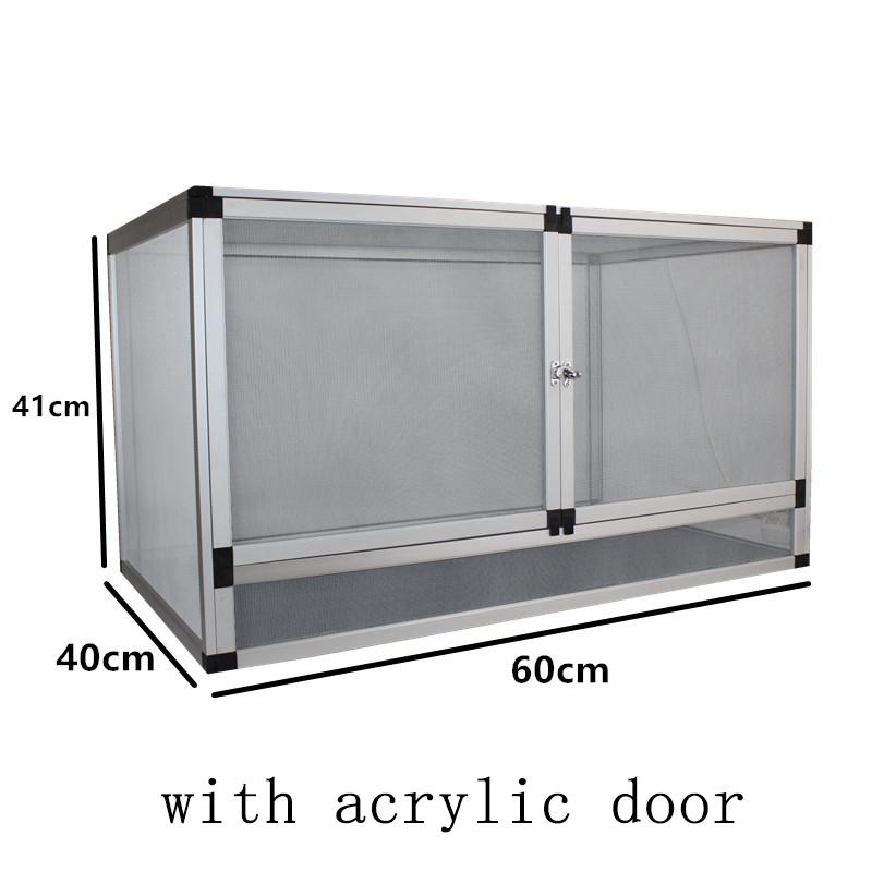Large 50*50*100cm Reptile Terrarium Metal Mesh Screen Enclosure for Reptiles