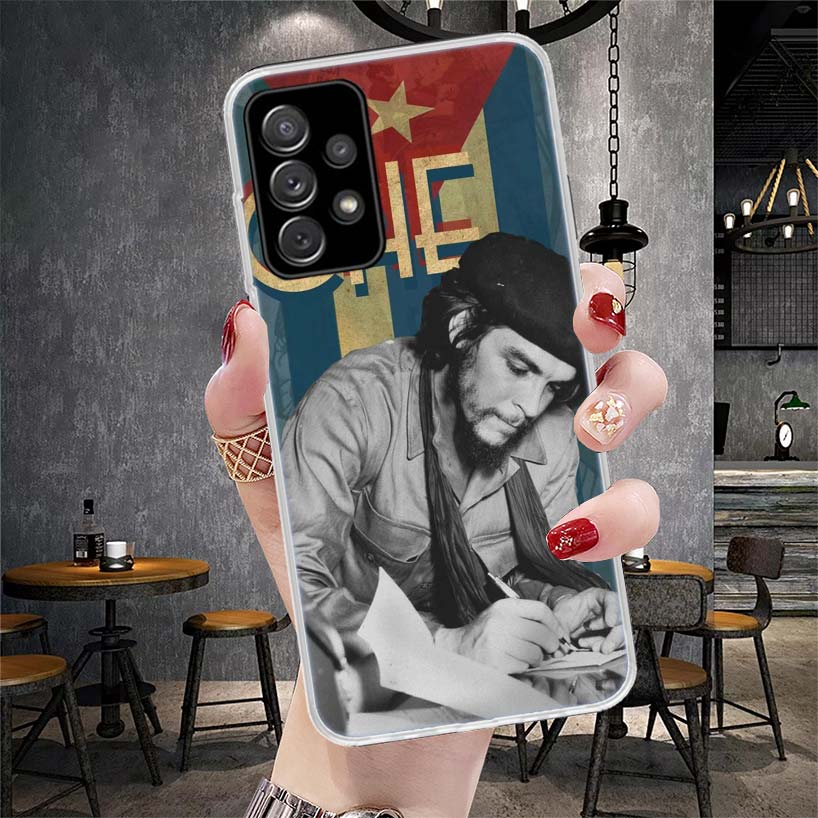 Che Guevara Cigarett Phone Case For Samsung Galaxy A12 A22 A32 A52 A72 A02S A51 A50S A71 A70 A31 A20S Note 20 Ultra S10 A10S Gal