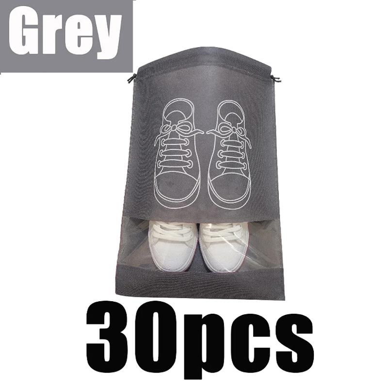 Non-woven Travel Shoes Storage Bags Portable Drawstring Closure Waterproof Bags Clothing Storage Pack Reusable Dustproof Bags
