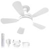 Reverse Ceiling Fan LED Ceiling Fan with 28W 3000lm Stepless Temperature DC Remote Energy Timer Suitable for 8 Tatami Mat Easy Equivalent To Suitable