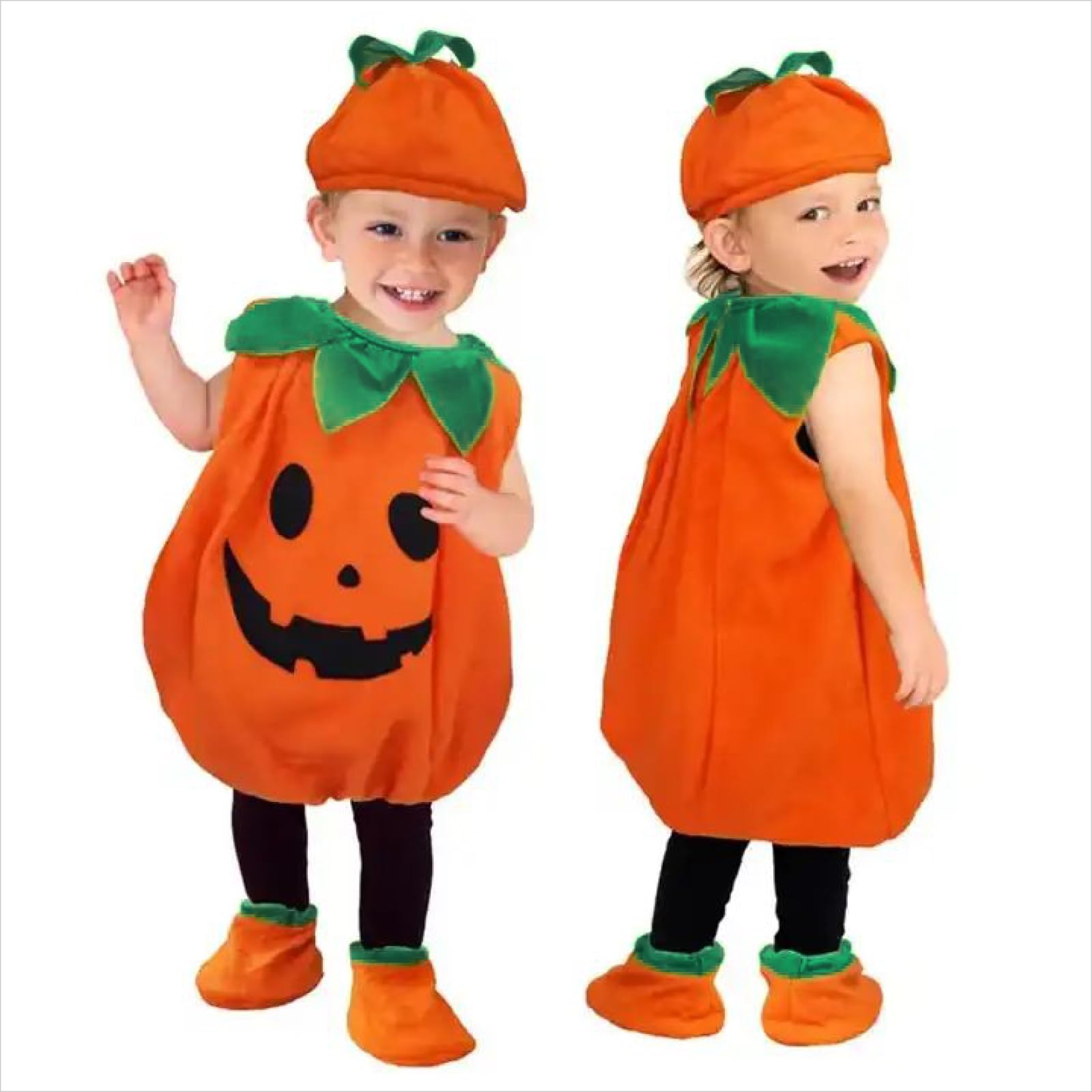 

Хэллоуин Детский Костюм Тыква с Обувью и Костюм для Косплея для Мальчиков и Вечеринки [mitsuhada] Шляпа, Детский, Девочки, Унисекс, (L) оранжевый