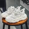 Color Block Design Men Height Increasing Shoes Luxury Casual Sneakers Men Platform Trainers Fashion Thick Sole Sneakers Man