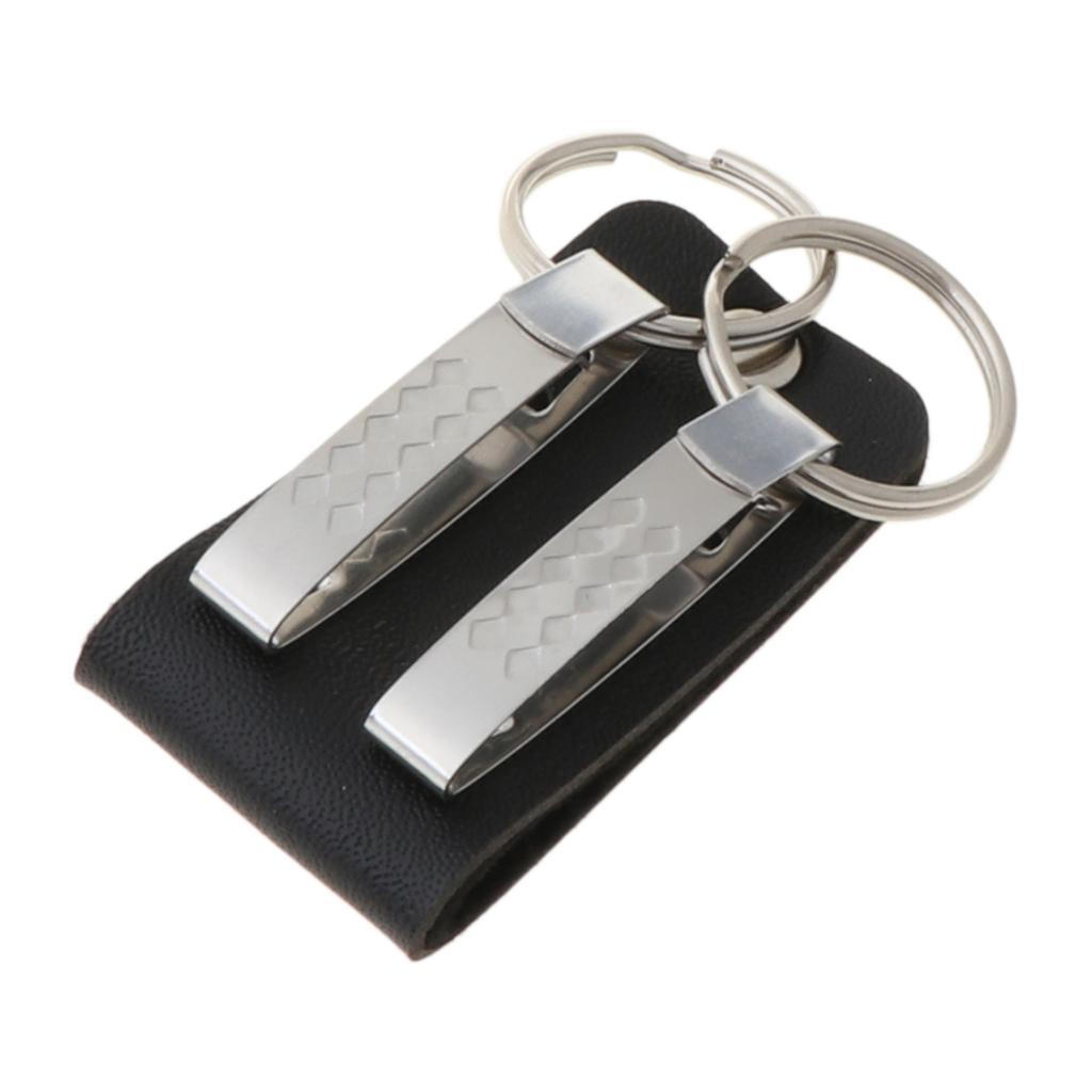 Tragbarer Leder Gürtelschlaufe Schlüsselanhänger mit Abnehmbaren Clips Gürtel für Schlüsselanhänger Halterung