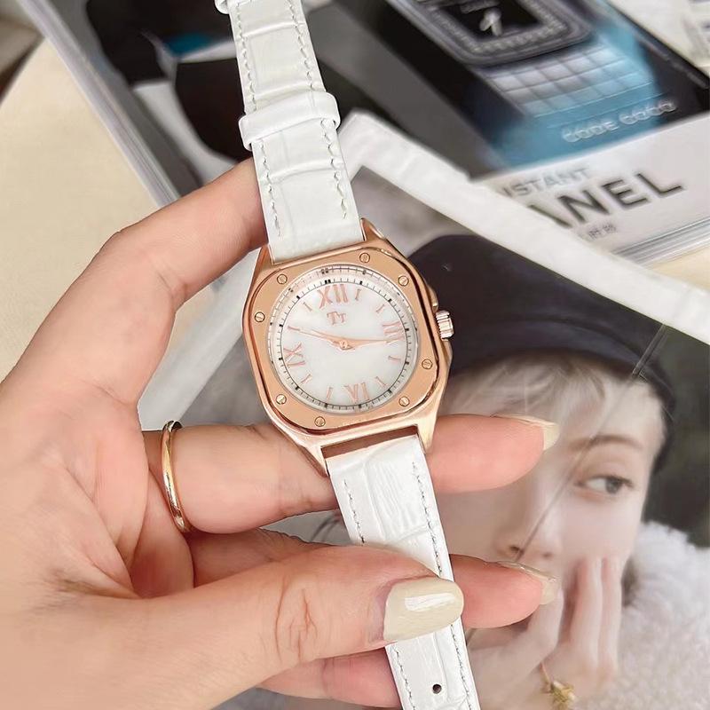 Tianta Square Belt Watch Women S Niche Light Luxury Simple Roman Character Watch Fashion Casual Quartz Women S Watch