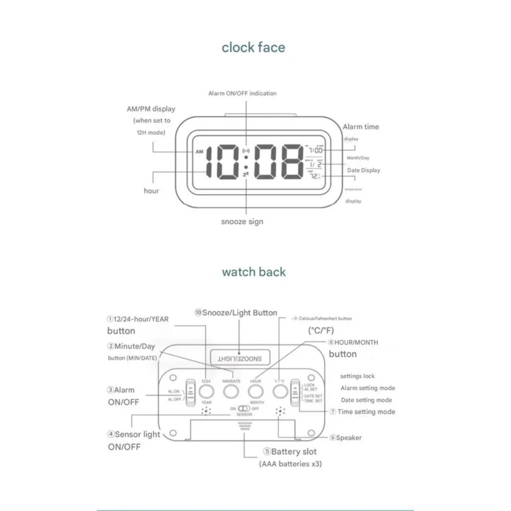 Digital Desk Clock