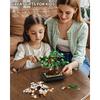 Gobricks MOC Four Season Flower Tree Bricks Model Spring Summer Autumn Winter Bonsai Tree Home Decoration Building Blocks Toys