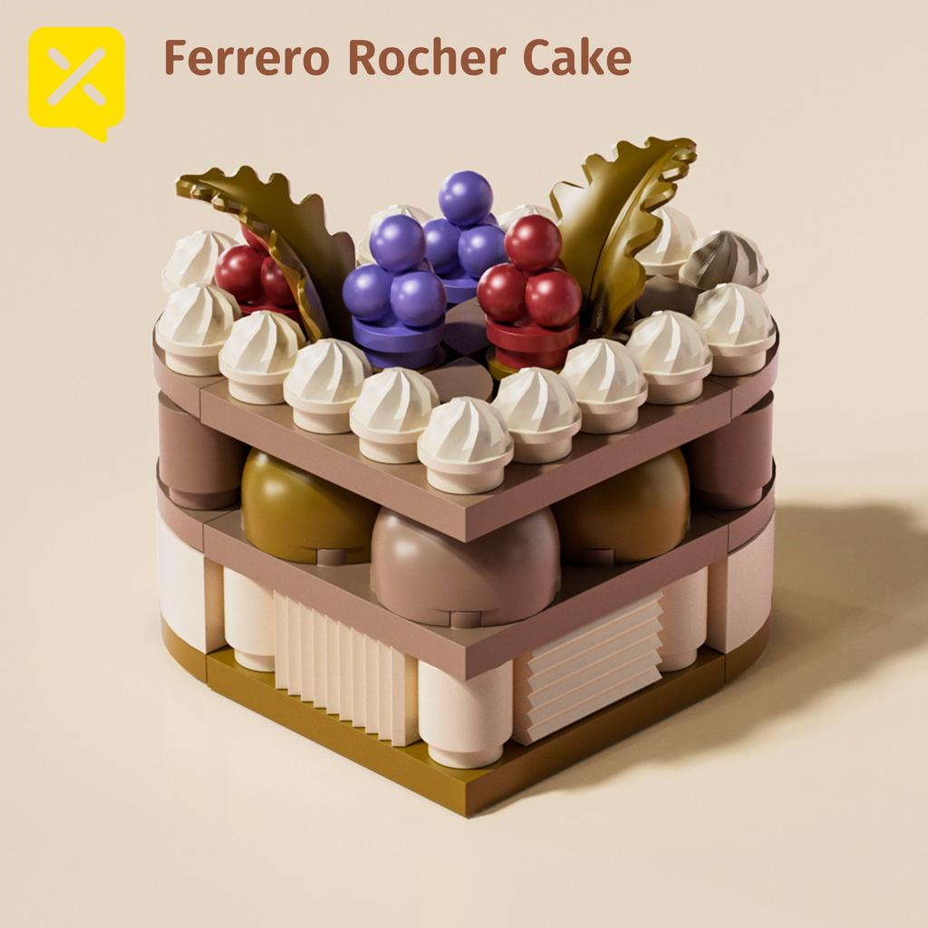 ToylinX Cake Blocks Toys 12 Types Plastic Cute Dessert Toys Model Building Blocks Girls Birthday Gift For Boys Girls and Friends