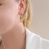 Three-layers Hollow C-shaped Women's Drop Earrings Gold Color Curved Metal Dangle Earrings Silver Color Geometry Ear Jewelry