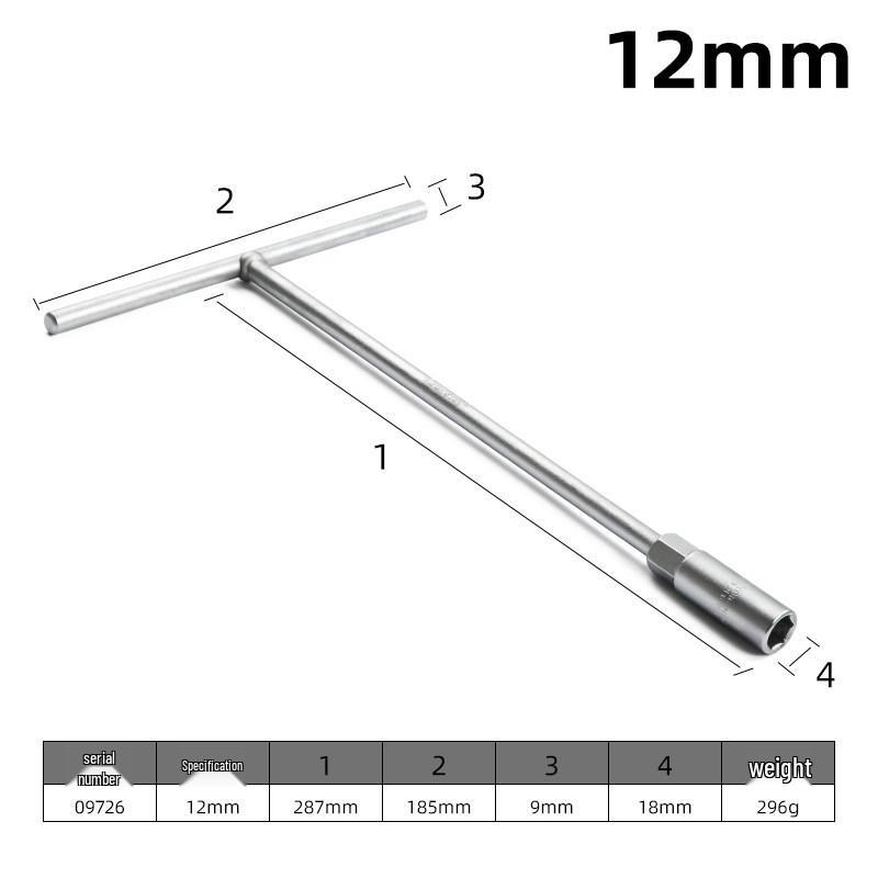 Longdexin T-Handle Multi-Functional Hex Socket Wrench for Car and Motorcycle Repair