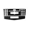 Auto Kolfiber Mittkonsol CD Panel Trim Typ C För Benz C-klass W204