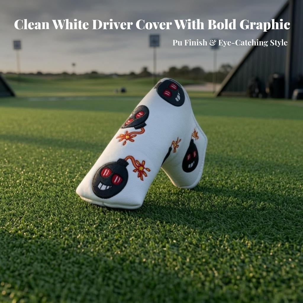 Golf Wood Head Cover Easy to Wipe Clean Sporting Goods Reinforced for Golfers