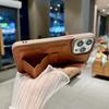 Matte Leather Texture Card Holder Stand Case For iPhone 17 16 15 14 13 12 11 Pro Max Wallet Protection Anti-Scratch Back Cover