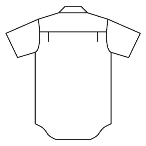 Work Short Striped Eco Mark RCS433 4L [Midori Anzen] Clothes, Sleeve, Shirt, Unisex, Antistatic, Certified, Top, Blue,