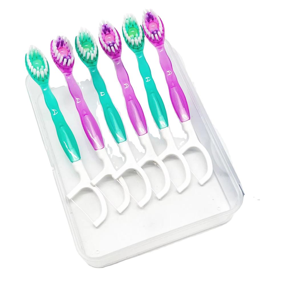 5-In-1 Travel Toothbrush Set Disposable Toothbrushes Portable for Teeth