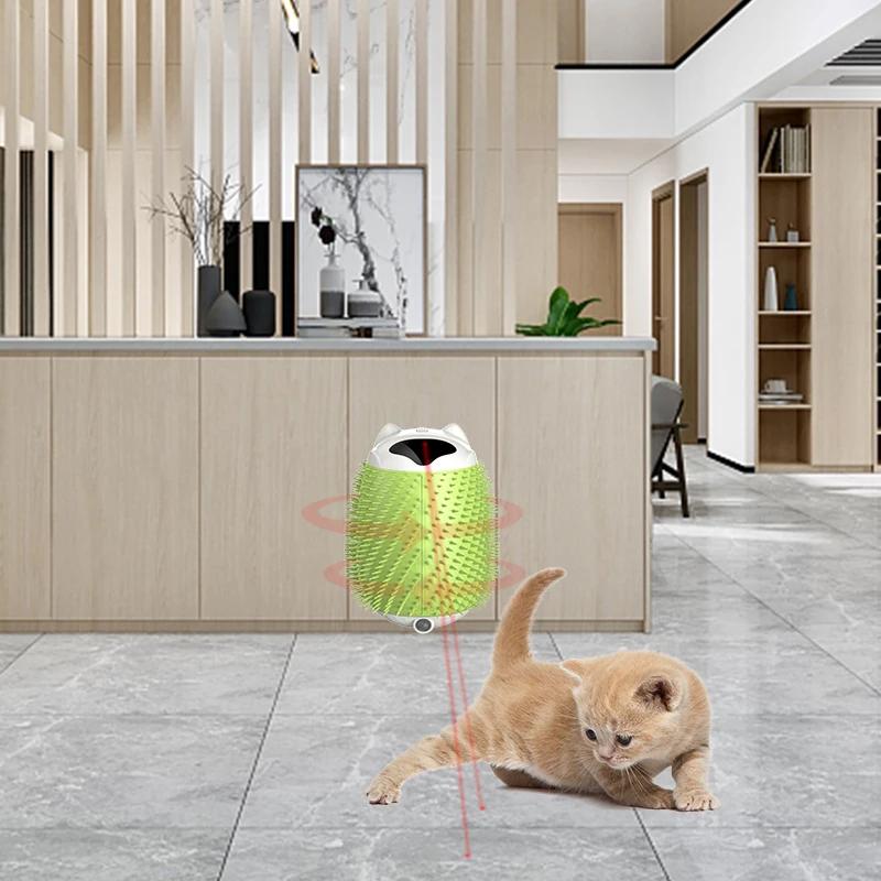 Intelligent Pet Hair Scrubber Cat Automatic Massager Scratching Massage Cat Hair Brush Laser Toys Cat Toys