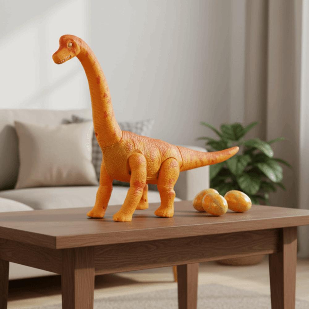 Simulation Electric Dinosaur Toys Projection Crawling Long-necked Toys  Birthday Gift