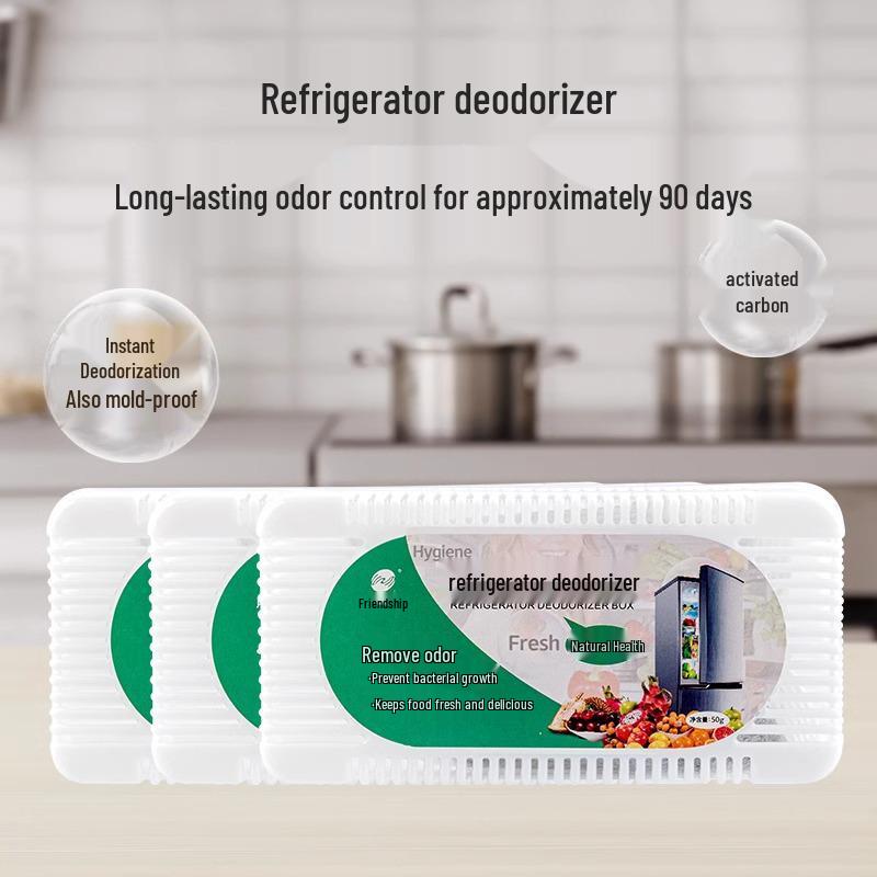 4-Pack Refrigerator Odor Eliminator Deodorizer for Household Cleaning