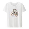 Interesting Cotton T-shirt De Mujer Hip-hop Blusa Loose Cool Short-sleev Vintage Trending Comics Unique Clothing Balloon Puppy