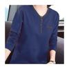 Long-sleeved T-shirt Women's Spring and Autumn Top Large Size New Middle-aged Mother Foreign Versatile Loose Meat-covering Bottoming Shirt