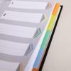 Wooden A4 Multi-color 11-Hole Index Dividers (5 Packs)