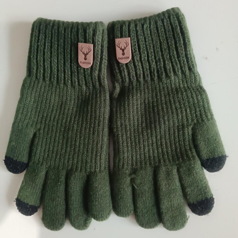 Thick Knitted Gloves Soft Men Mittens Cute Winter Gloves  Girls