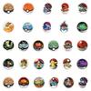 55PCS Anime Pokmon Poke Ball Stickers Cool Graffiti Decals DIY Decoration Designed For Phone Laptop Stationery PVC Water Resistant Playthings Present