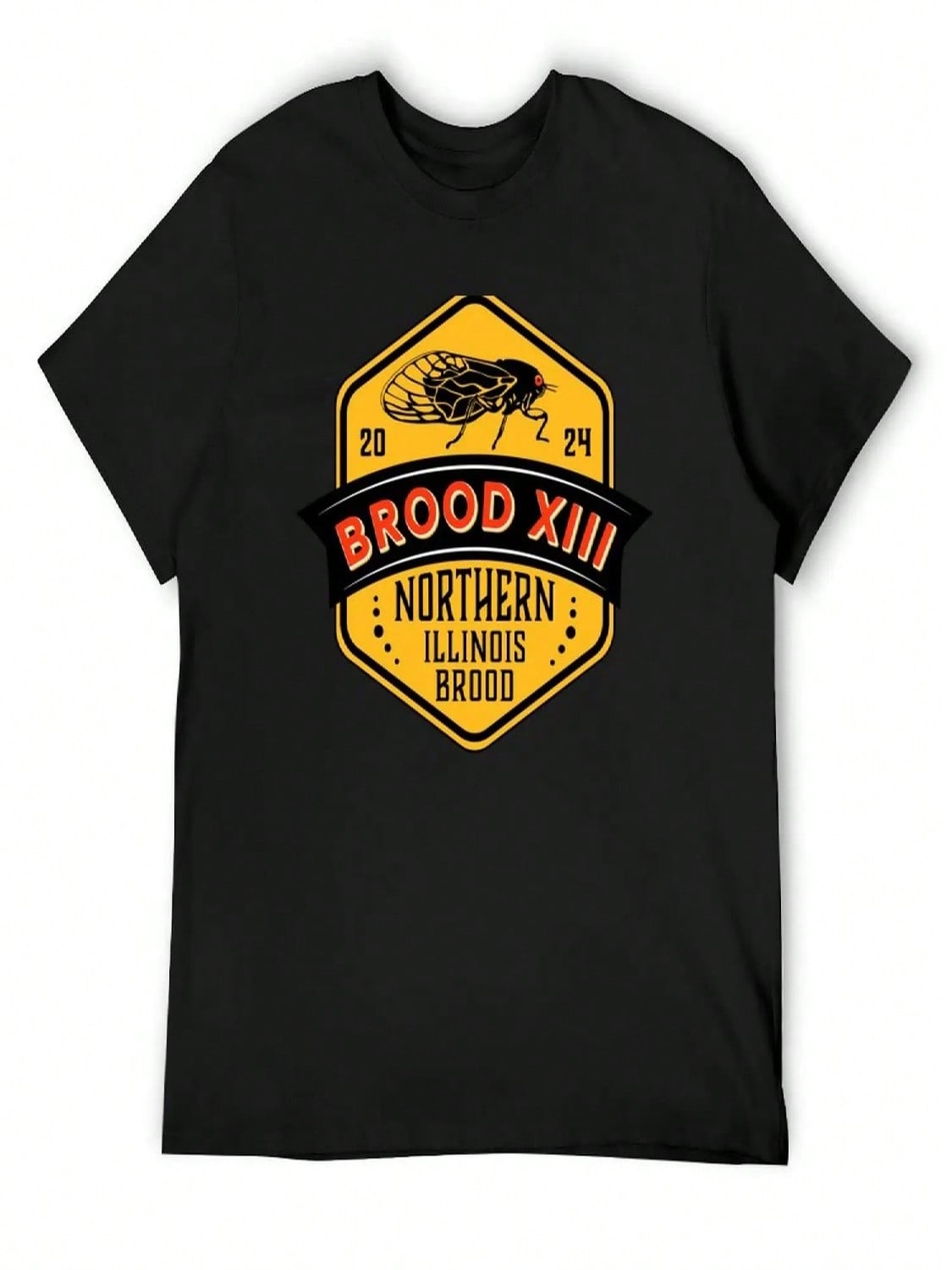 Brood XIII Cicadas The Northern Illinois Brood T-Shirt Summer 2025 Blouse Oversized T Shirts unisex S