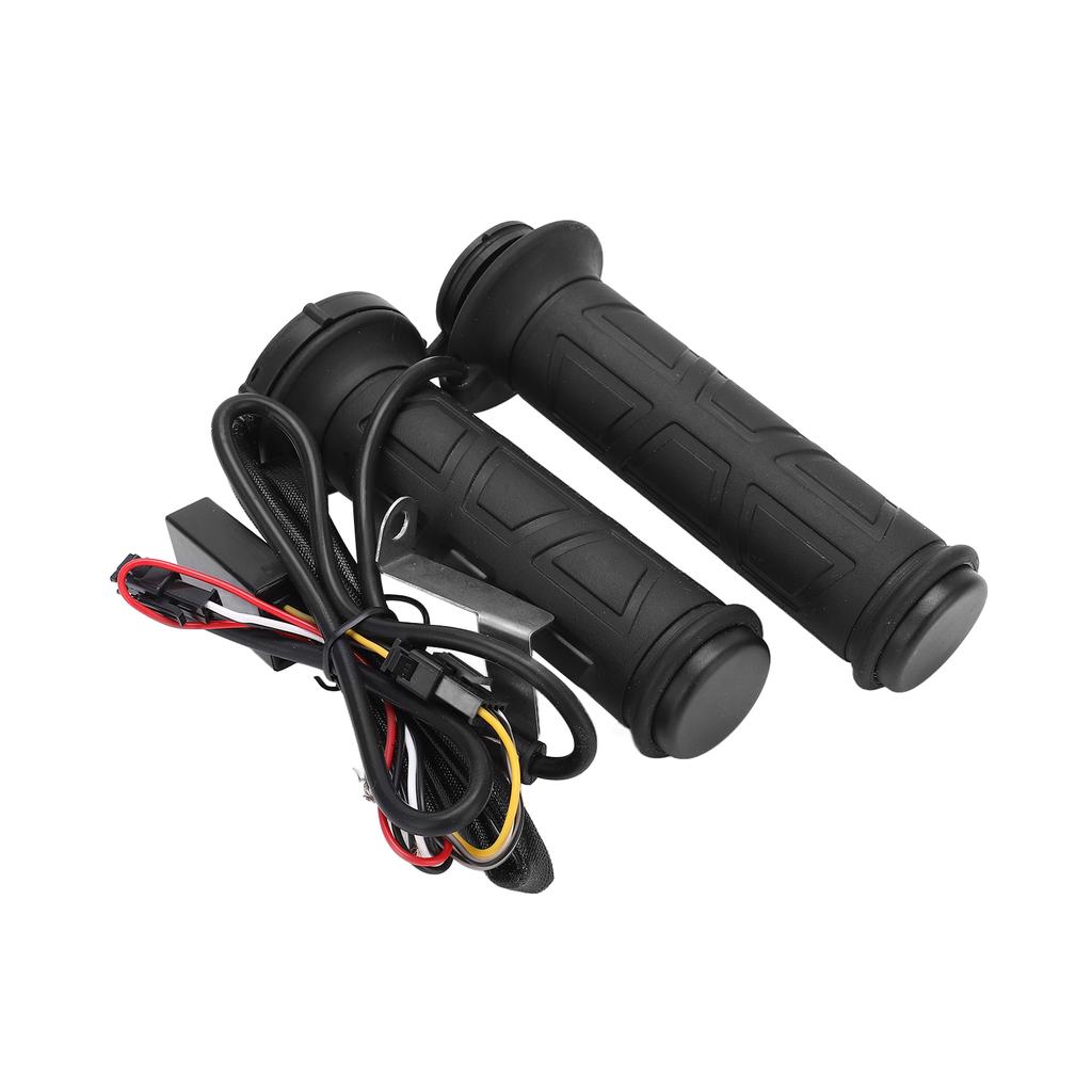 Paar 22mm 0,9in Motorrad Beheizte Lenkergriffe Intelligente Temperaturregelung Schwarz 12V 15‑35W