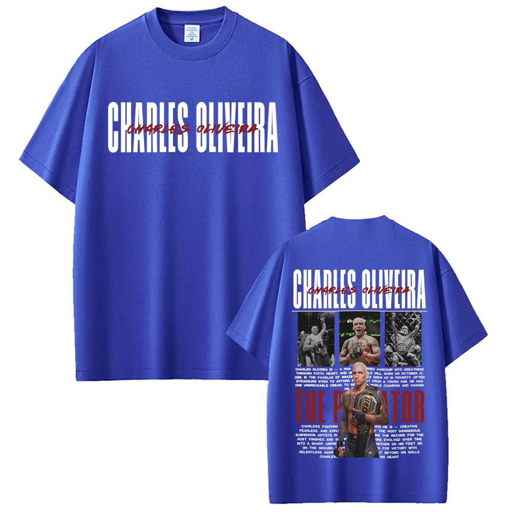 Limitiertes Do Bronx Charles Oliveira Retro Grafik T-Shirt Unisex Kleidung 100% Baumwolle Übergroße T-Shirts Modetrend Cooles T-Shirt