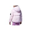 Jordan Kids Logo Solid Zip-Up Hooded Down Jacket Kids Outerwear Pink FB9263-663