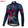 MLC Quick-drying Bike Shirt Summer Long Sleeve Cycling Shirt Top Ropa Ciclismo Women's Cycling Jersey Breathable Mtb Bike Jersey