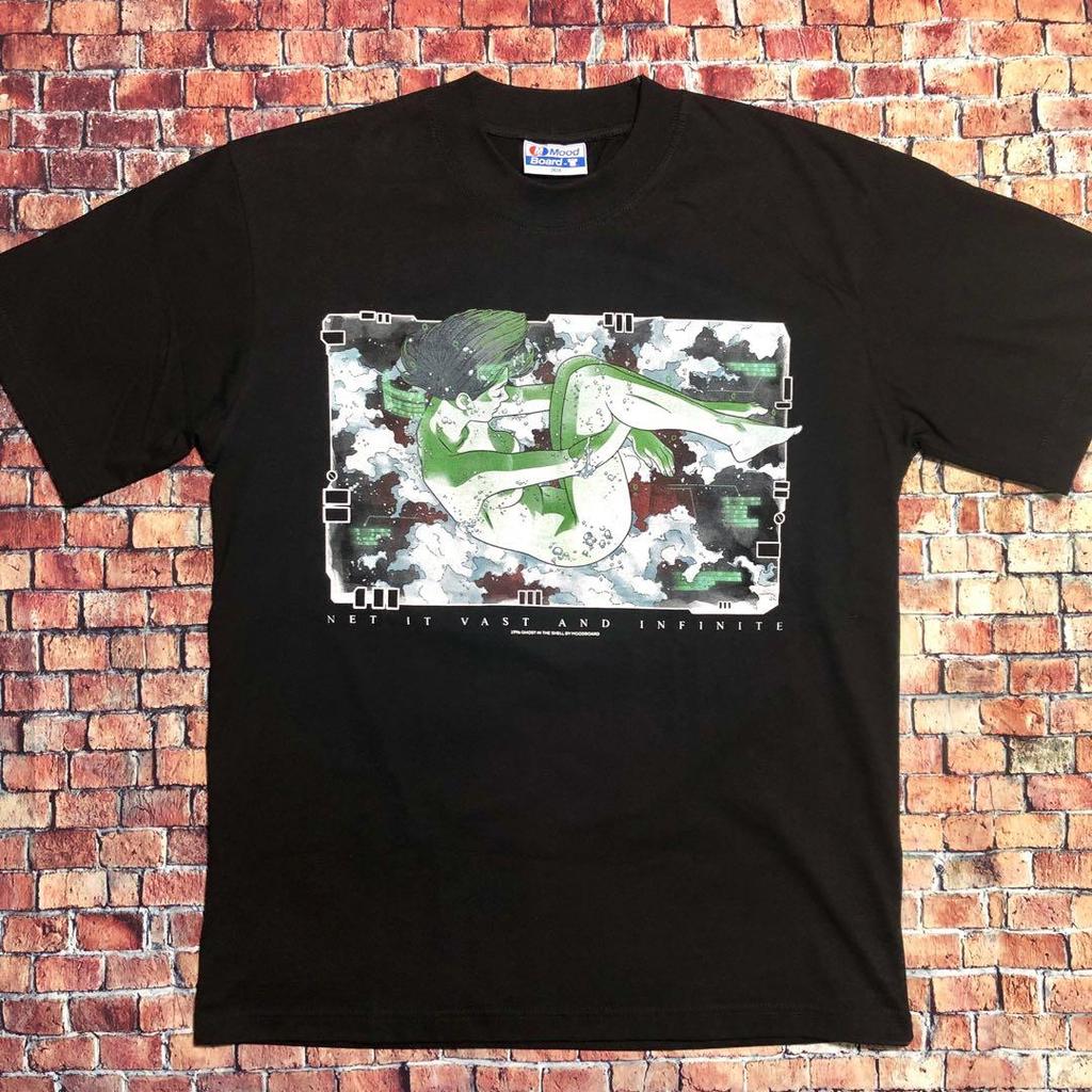 [USED] Ghost In the Shell GITS Anime Movie Vintage T-shirt Featuring Shiro Masamune and Motoko Kusanagi As the Major
