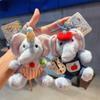 Happy Birthday Plush Capybara Dolls Cartoon Guinea Pig Pendant  Backpack Decor