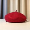 Beret wool winter versatile hat showing face small painter hat retro woolen hat women autumn and winter