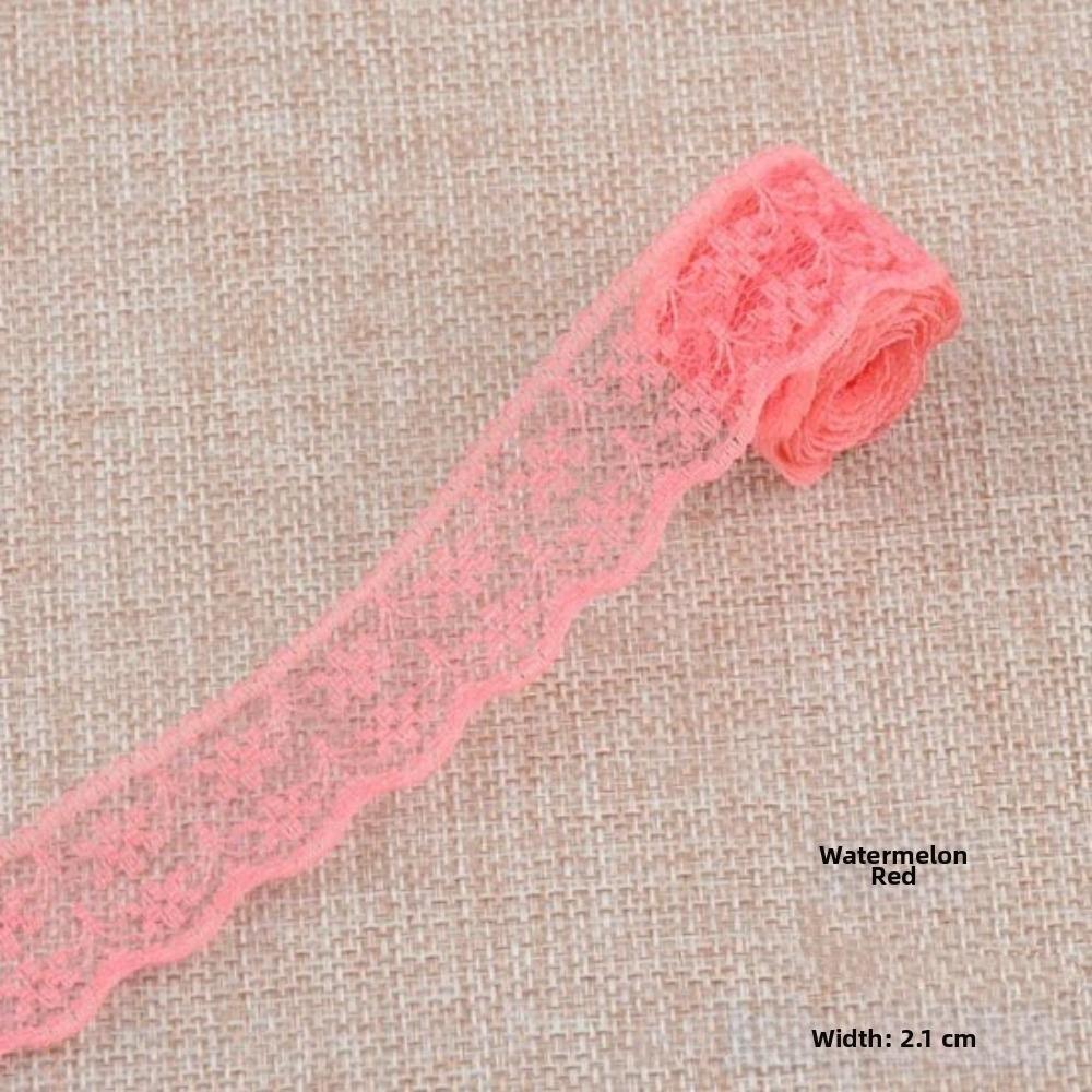 

Non-Stretch Lace Ribbon 10 Meters Roll Woven Cotton Lace New Embroidered Net Trim DIY Sewing 10m