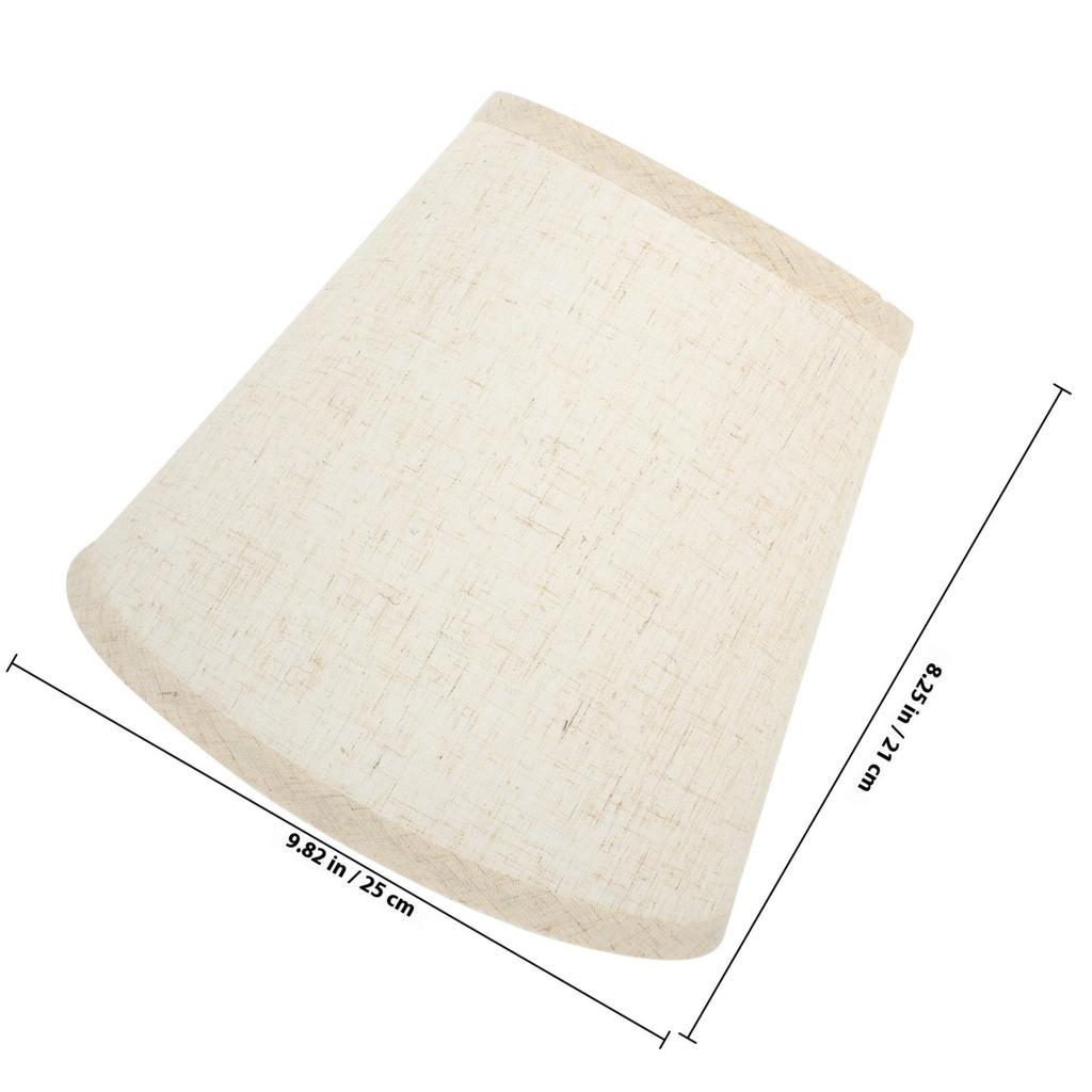 Modern Linen Lamp Shade for Table Lamp Bedside Floor Light Replacement Cloth Cover Half Round Design Soft Light Decorative