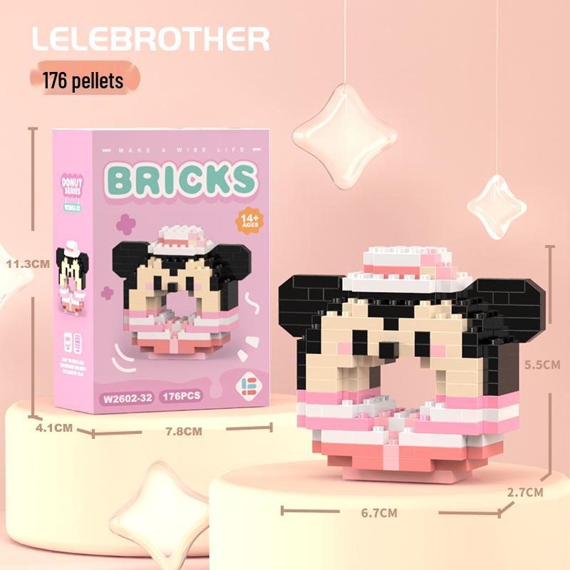 Compatible Lego Micro Building Block Cartoon Figurines - Children's Educational Desktop Toys