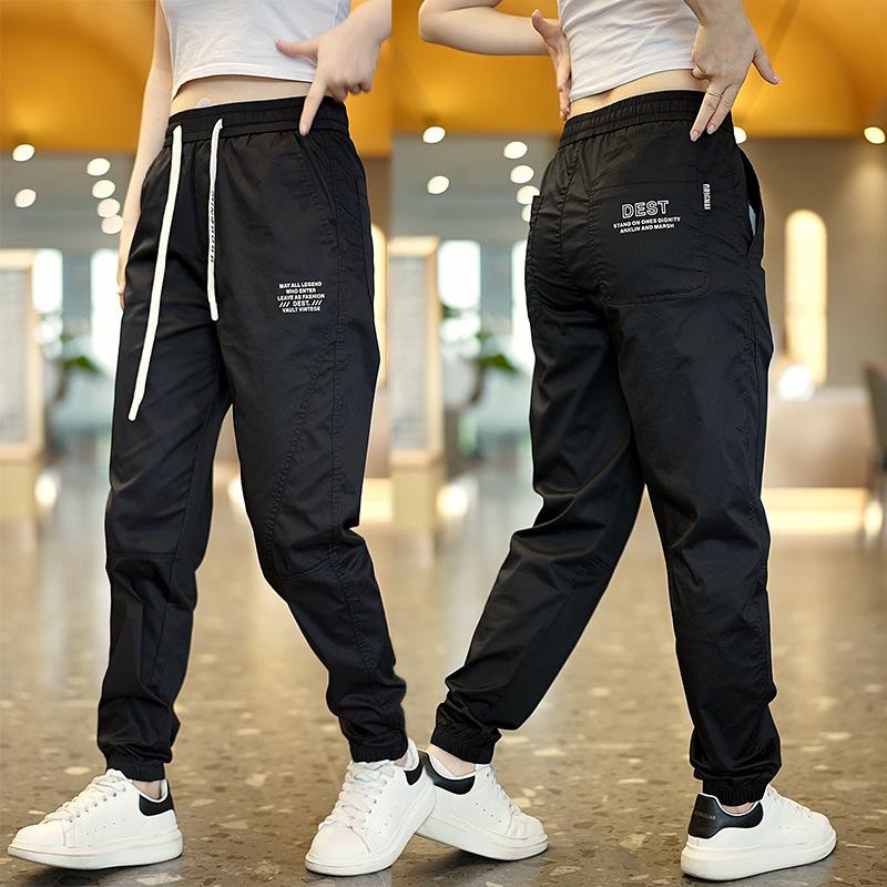 

2024 Мужские и женские модные летние повседневные спортивные брюки с эластичными манжетами Large